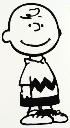 Charlie Brown Die-Cut Vinyl Decal - Black | snoopn4pnuts.com