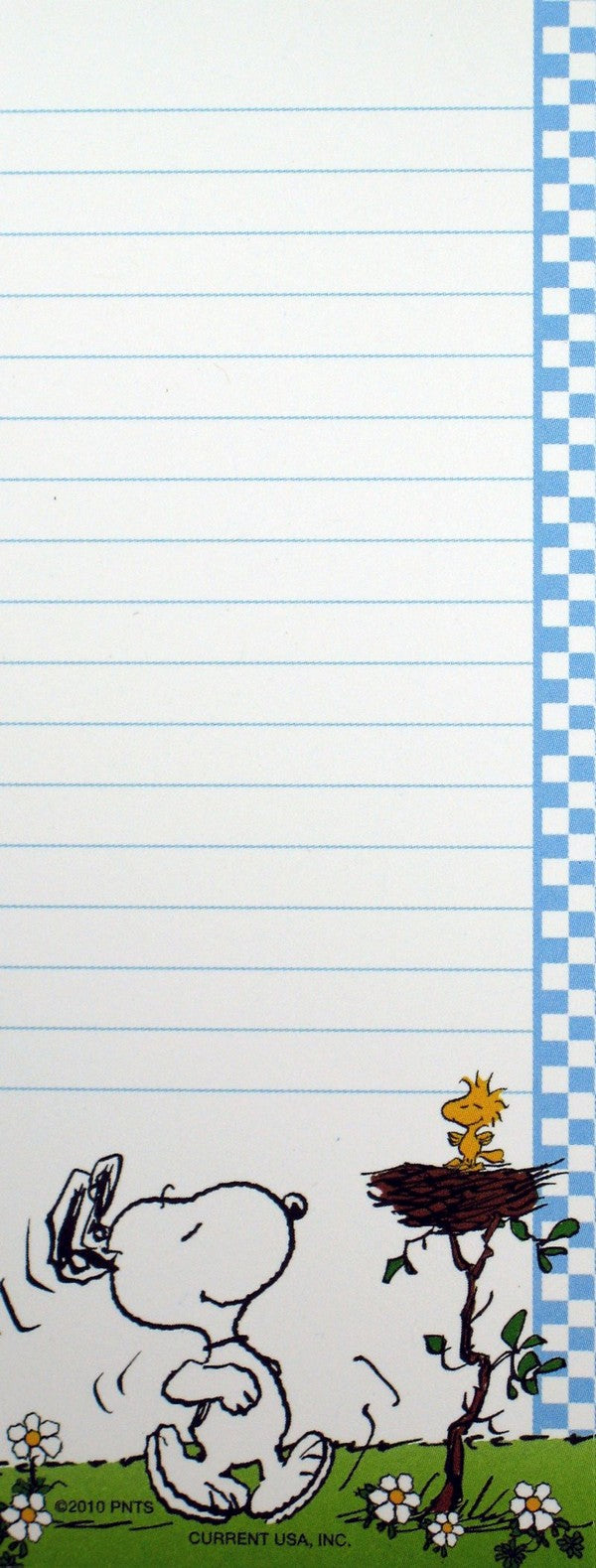 Peanuts Gang Magnetic Note Pad - Snoopy and Woodstock | snoopn4pnuts.com