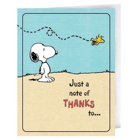 Snoopy Thank You Cards Snoopn4pnuts Com