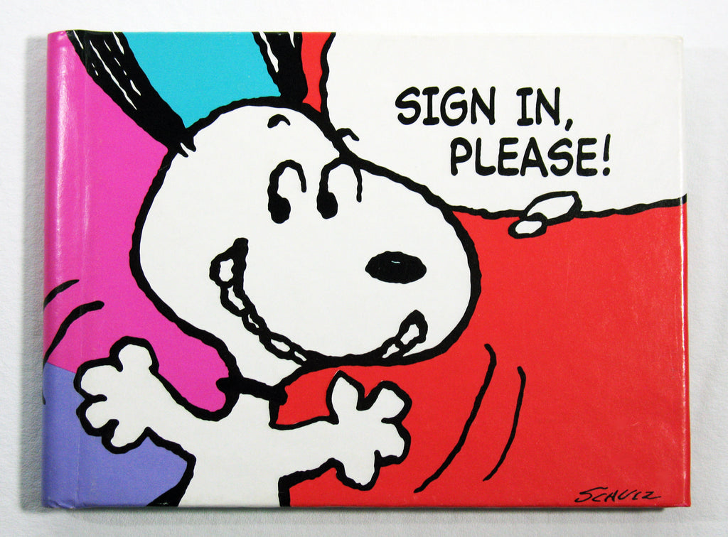Snoopy Autograph Book - "Sign In Please"