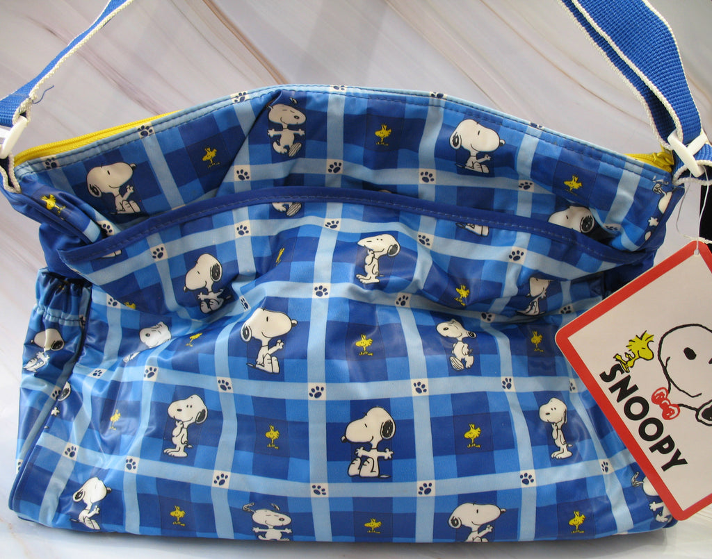 Snoopy Large Insulated Diaper Bag With Changing Pad and Wet Diaper/Bab ...