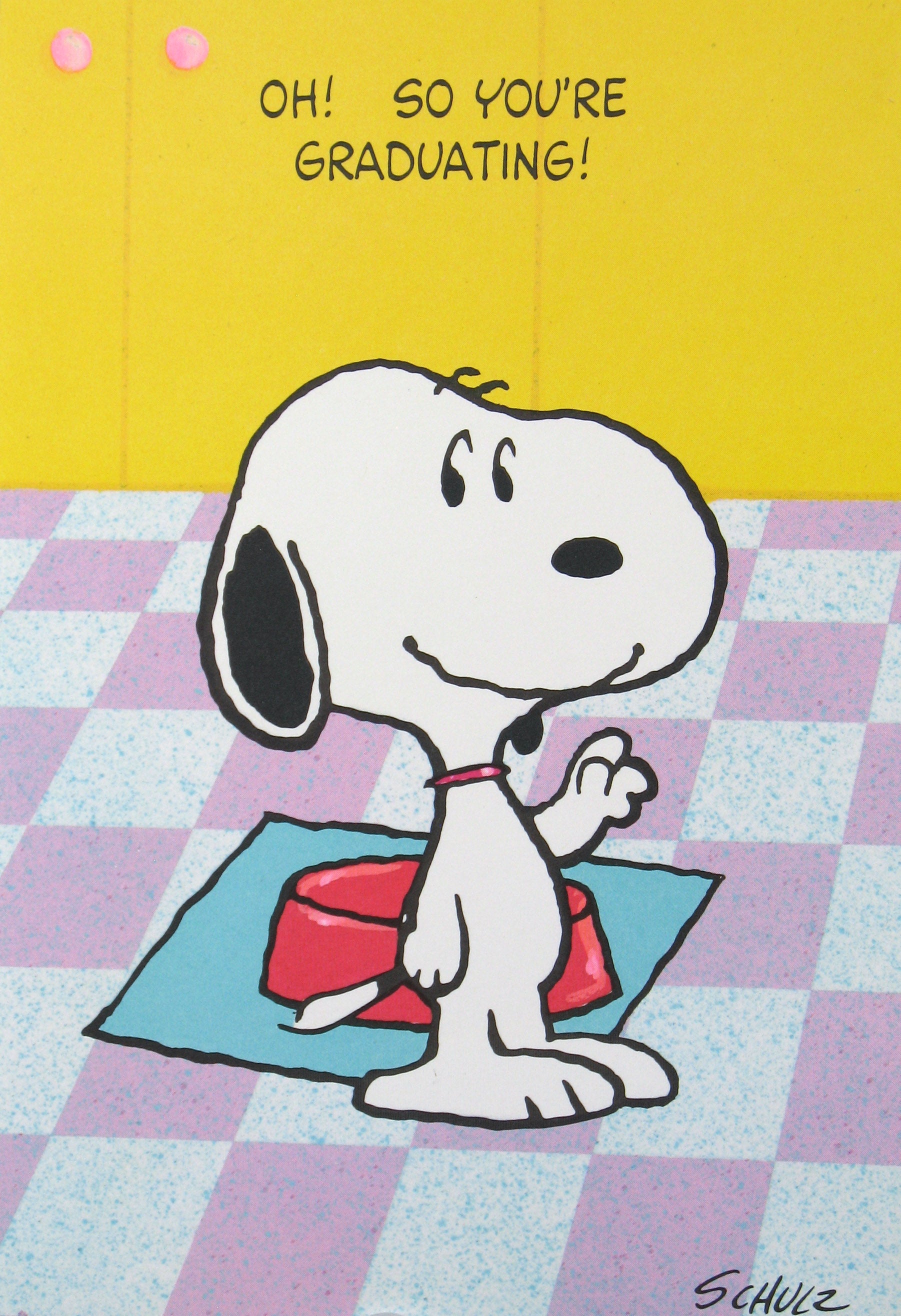 Graduation Card Snoopy