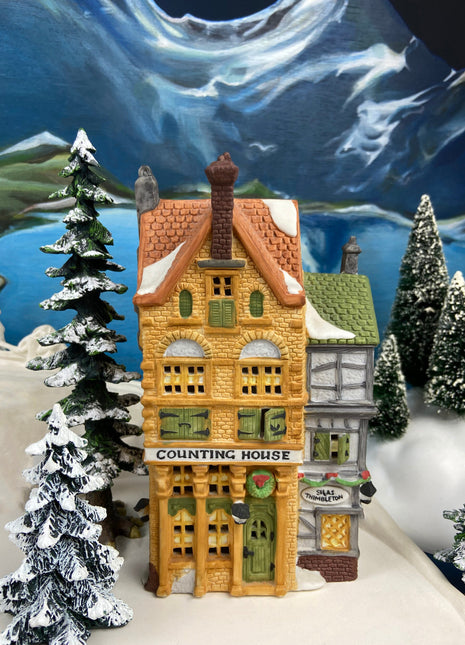 Christmas Village House by Dept 56. Illuminated Public House. Sweets. –  Anything Discovered