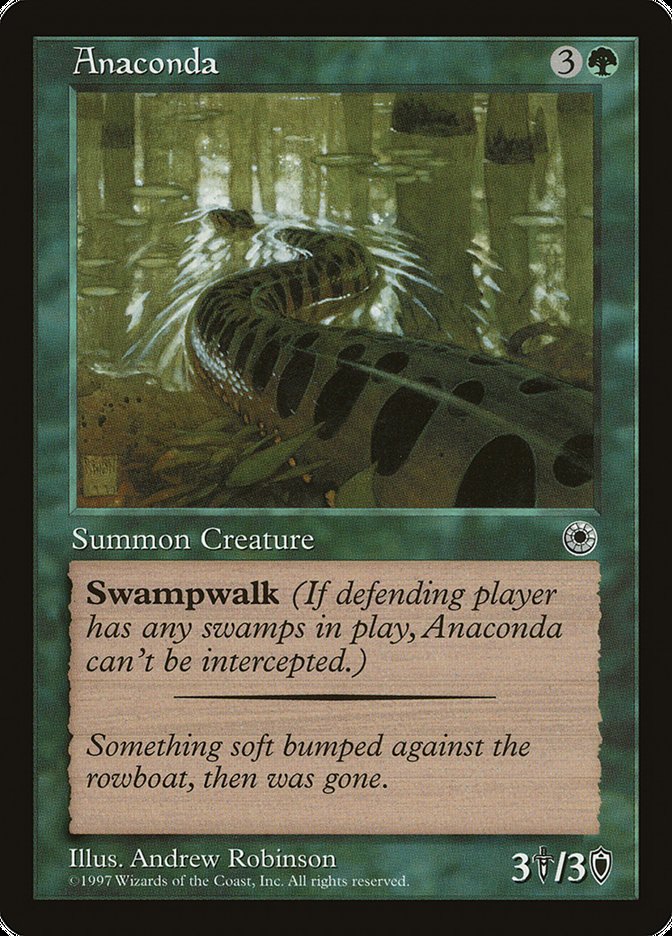 Anaconda (With Flavor Text) [Portal] | Pinnacle Cards and Games