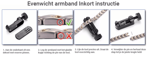 Uitleg inkorten Evenwicht armband