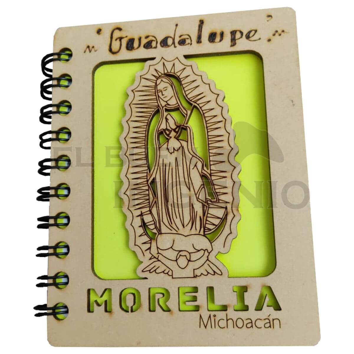 Recuerdo Virgen Guadalupe Portada Pasta Cuaderno Virgencita con Grabad –  ElBuenIngenio