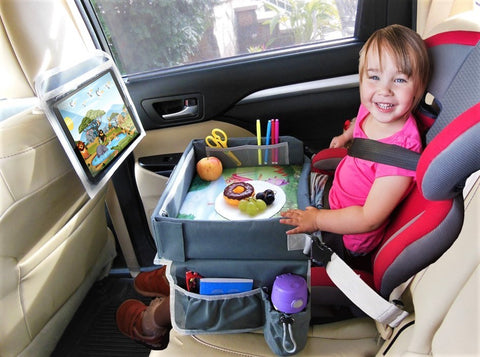Road trip car seat tray