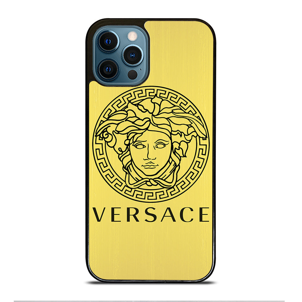 Versace Gold Logo Iphone 12 Pro Max Case Cover Casepark