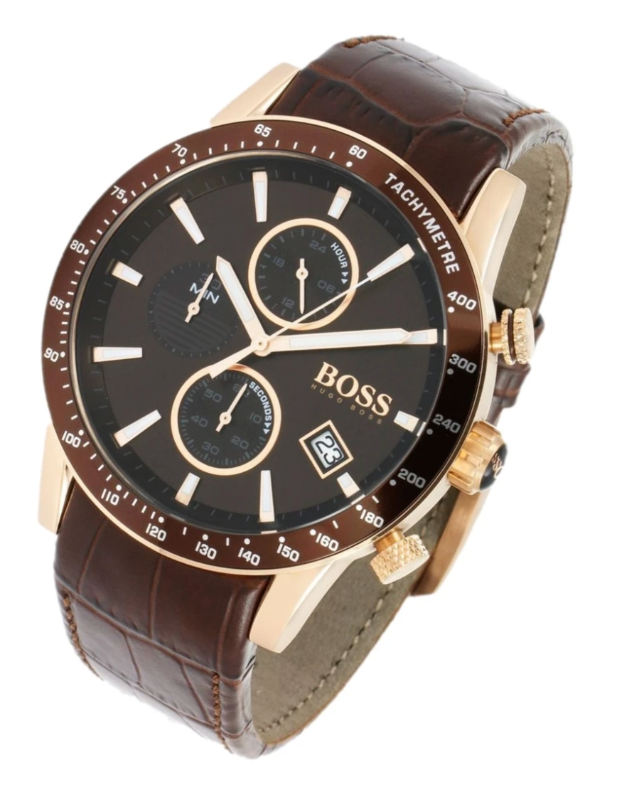 hugo boss rafale chronograph brown