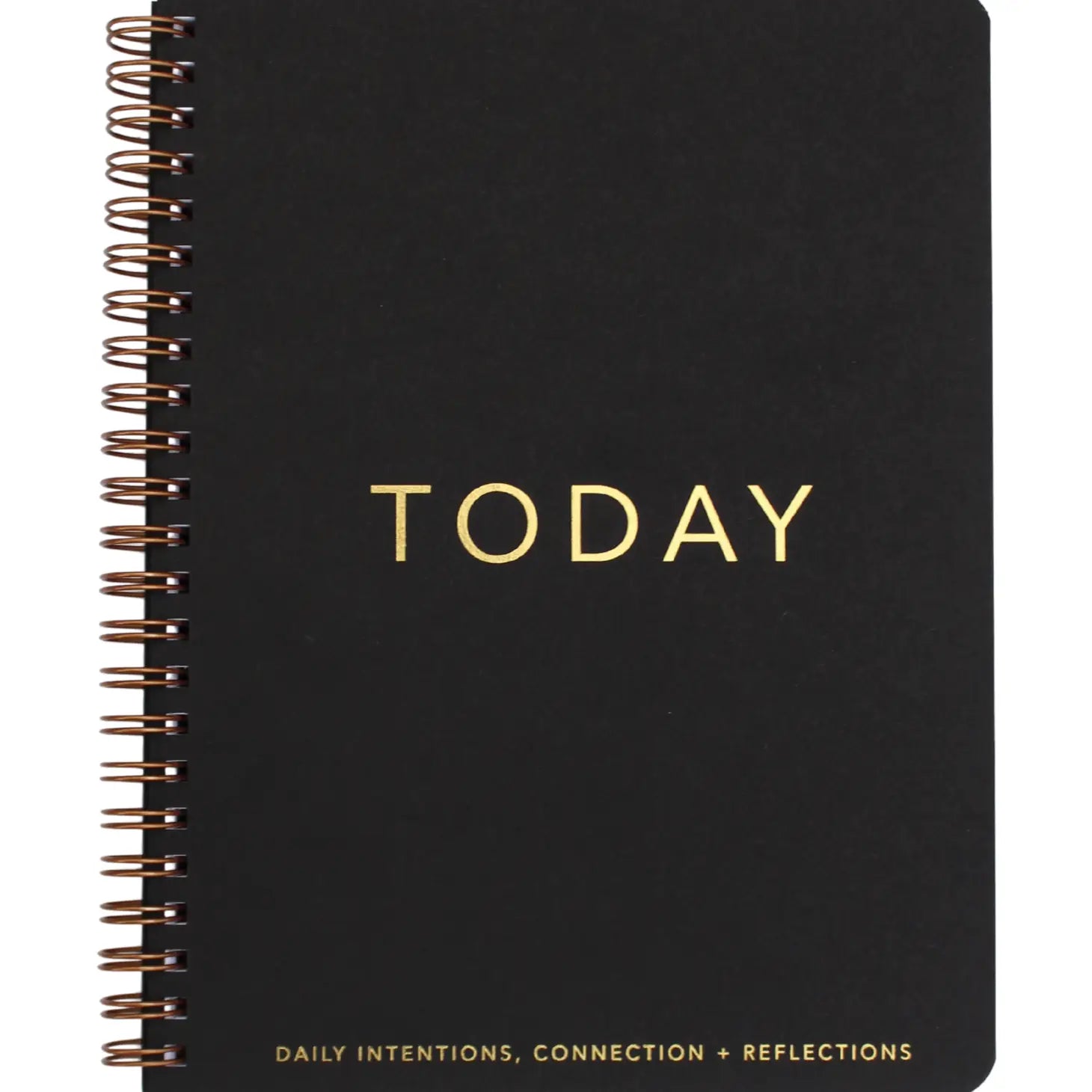 A Daily Collection + Intention + Reflection Journal - Today - Black Cover