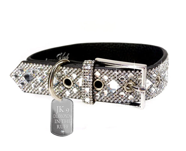 Jacqueline Kent - Dog Collar Diamonds In The Ruff - Black Silver