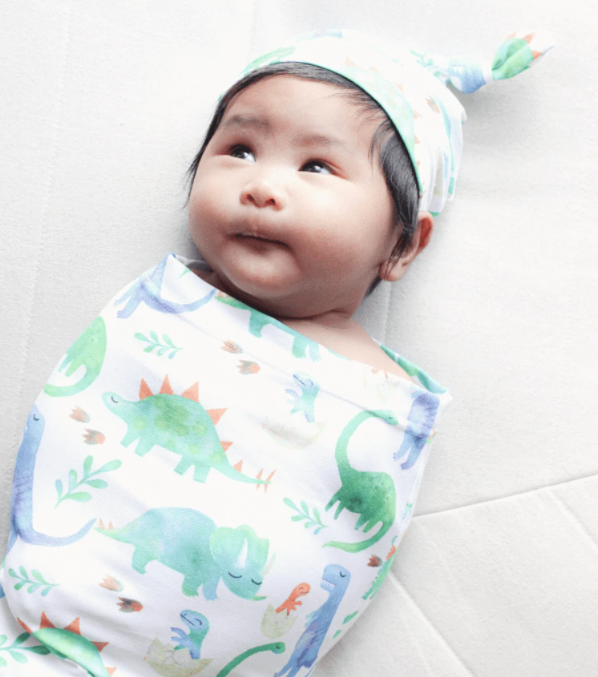 Itzy Ritzy Cutie Cocoon Matching Cocoon & Hat Set - Dino