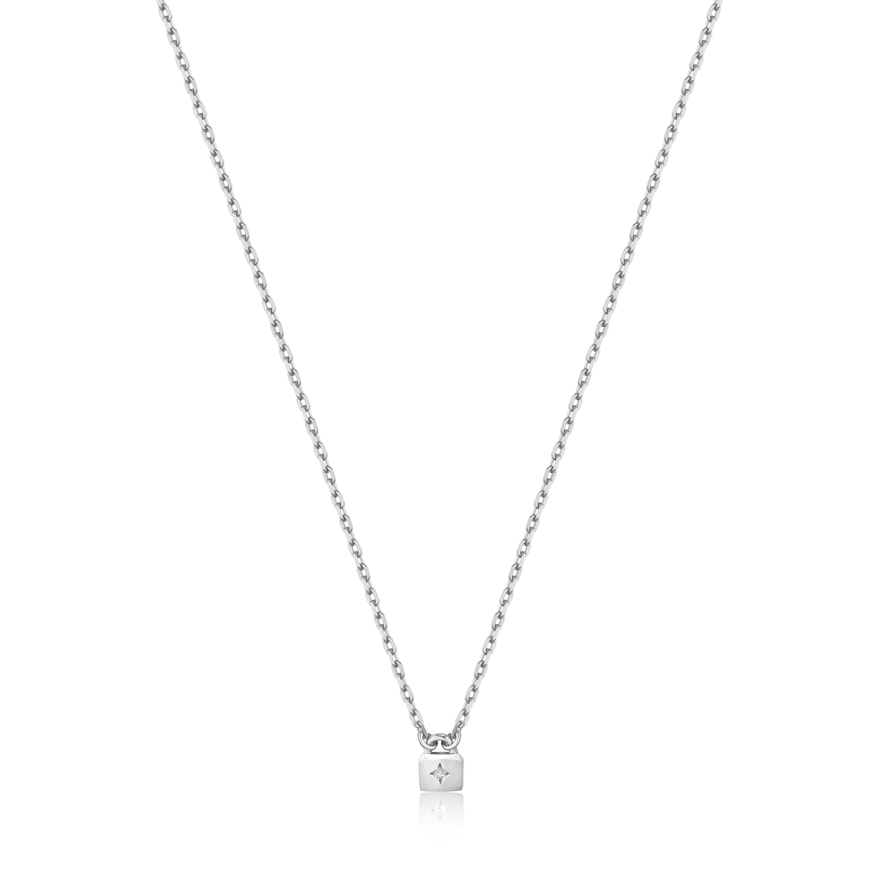 Padlock Necklace In Sterling Silver – Dandelion Jewelry