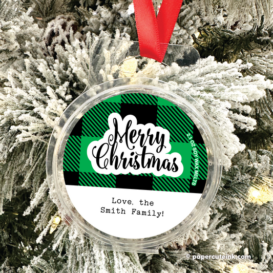 Holiday Trees Wax Melt Christmas Ornament, Soy Tart Wax – Paper Cute Ink