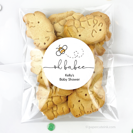 Little Bee Digital Download Favor Sticker Labels Baby Shower Birthday –