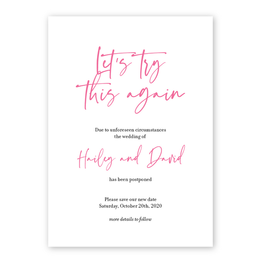 Nothing Facy Just Love Wedding Reception Invitation – Paper Cute Ink