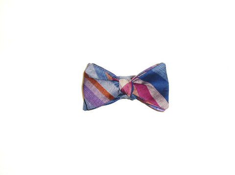 Purple and blue plaid bow tie – The Bow Tie Shoppe