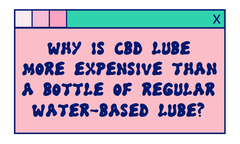 why is cbd lube more expensive than a bottle of regular water based lube?