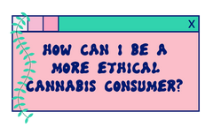 how can i be a more ethical cannabis consumer?