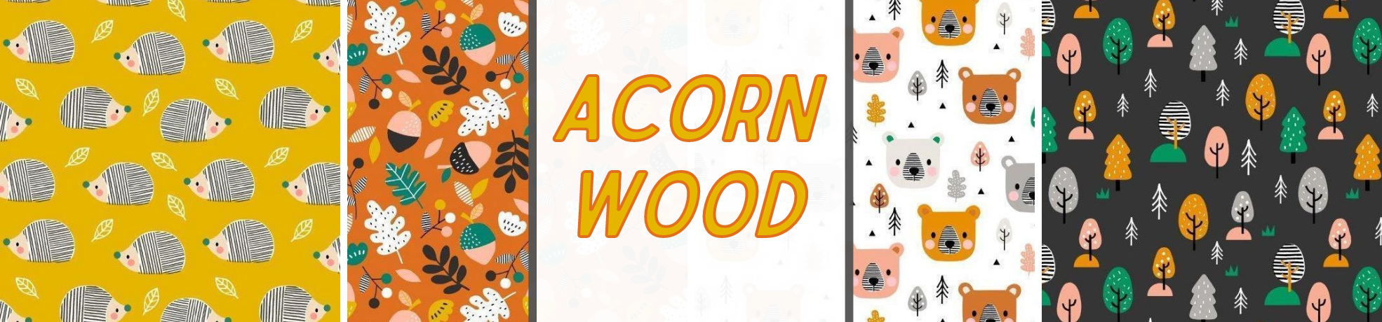 Acorn Wood Fabric Collection