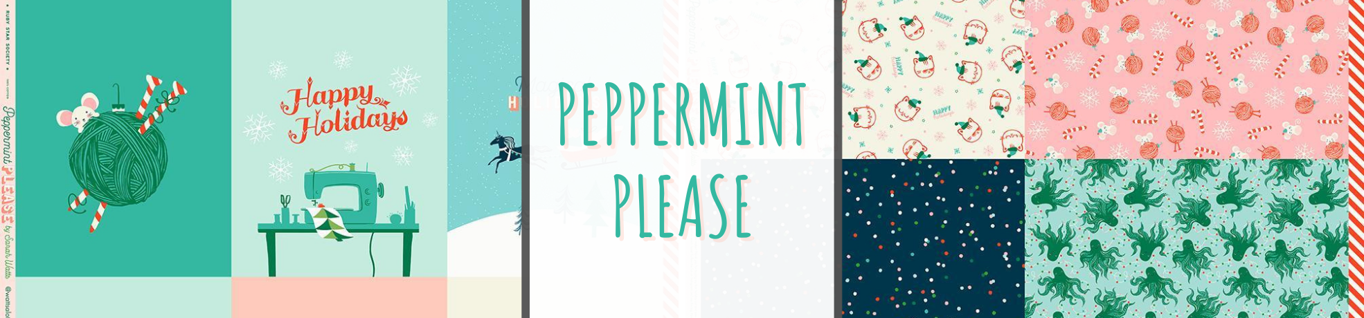 Peppermint Please Fabric Collection