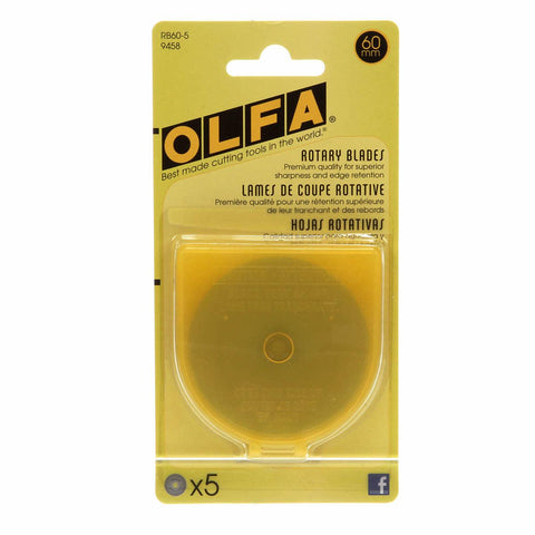OLFA Rotary Fabric Cutter 28MM With 5 Blade Refill for Quilting, Sewing,  and Crafts 
