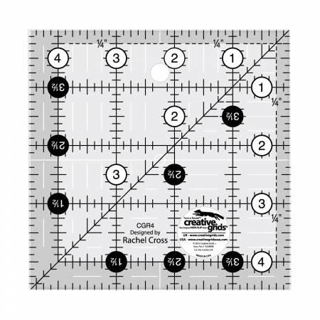 Creative Grids Square It Up or Fussy Cut Square Quilt Ruler