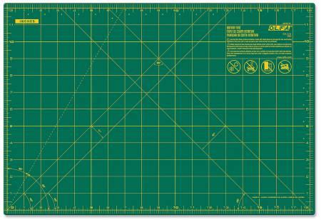 Quilters Select Rotary Cutting Mat - Self Healing - Double-Sided - 24 x 36