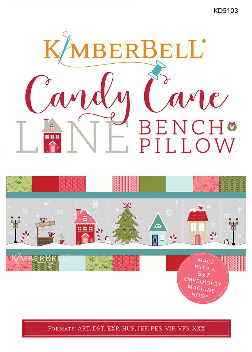 Kimberbell- Candy Cane Lane Bench Pillow Embroidery Version KD5103 – The  Sewing Studio Fabric Superstore