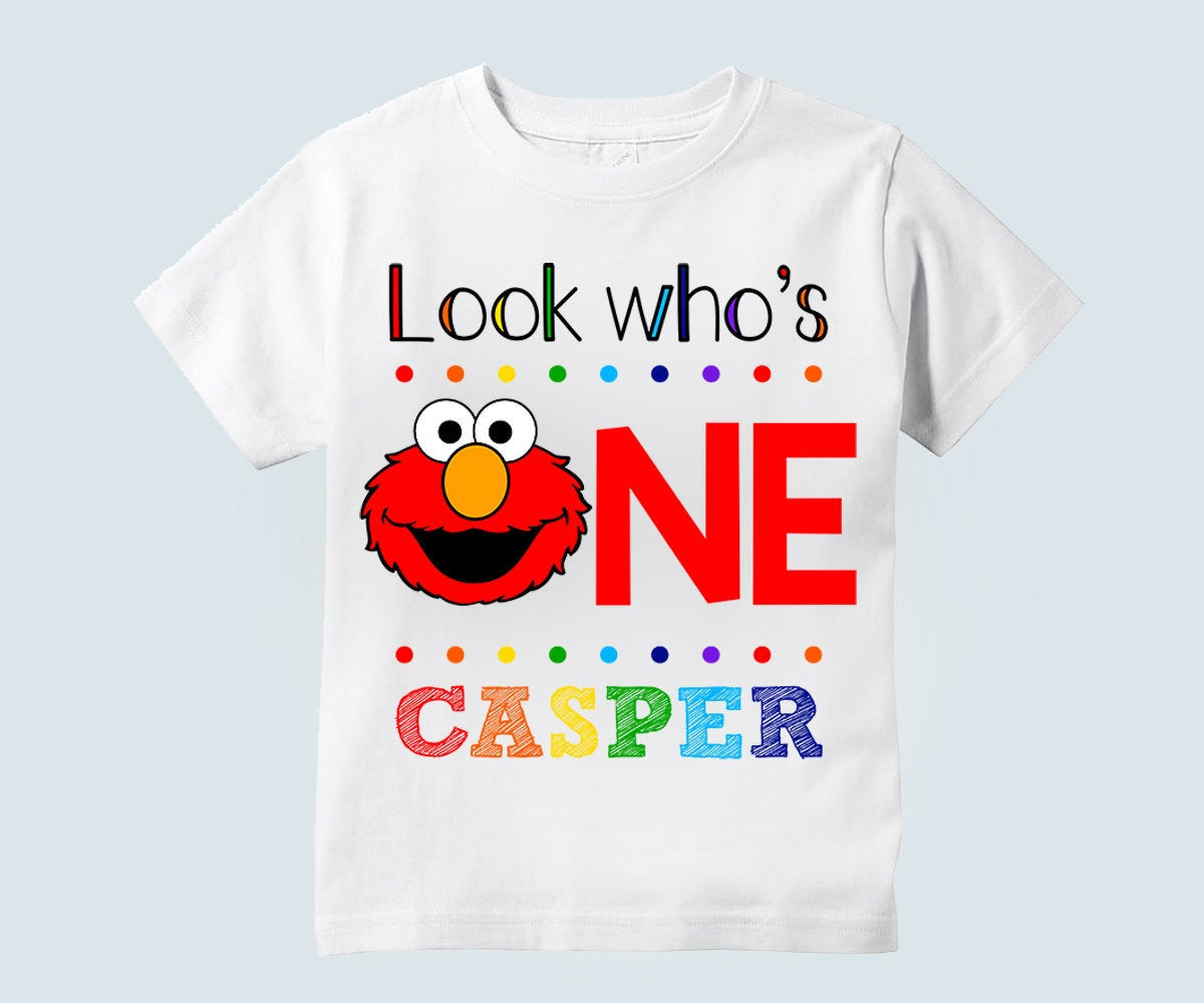 1st birthday sesame street shirt