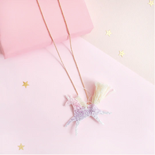 Load image into Gallery viewer, Unicorn Ombré Glitter Necklace
