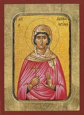 Saint Adamantini Greek Orthodox Icon