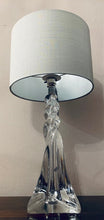 Load image into Gallery viewer, 1970s Cristal D’Arques Twisted Glass Table Lamp
