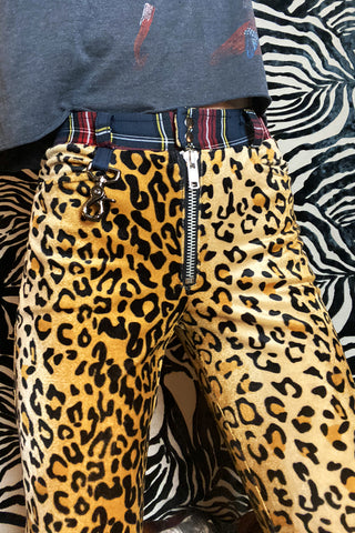 Trainspotting Pants: Leopard/Plaid | Size 28 In Stock Now + Made To Or ...