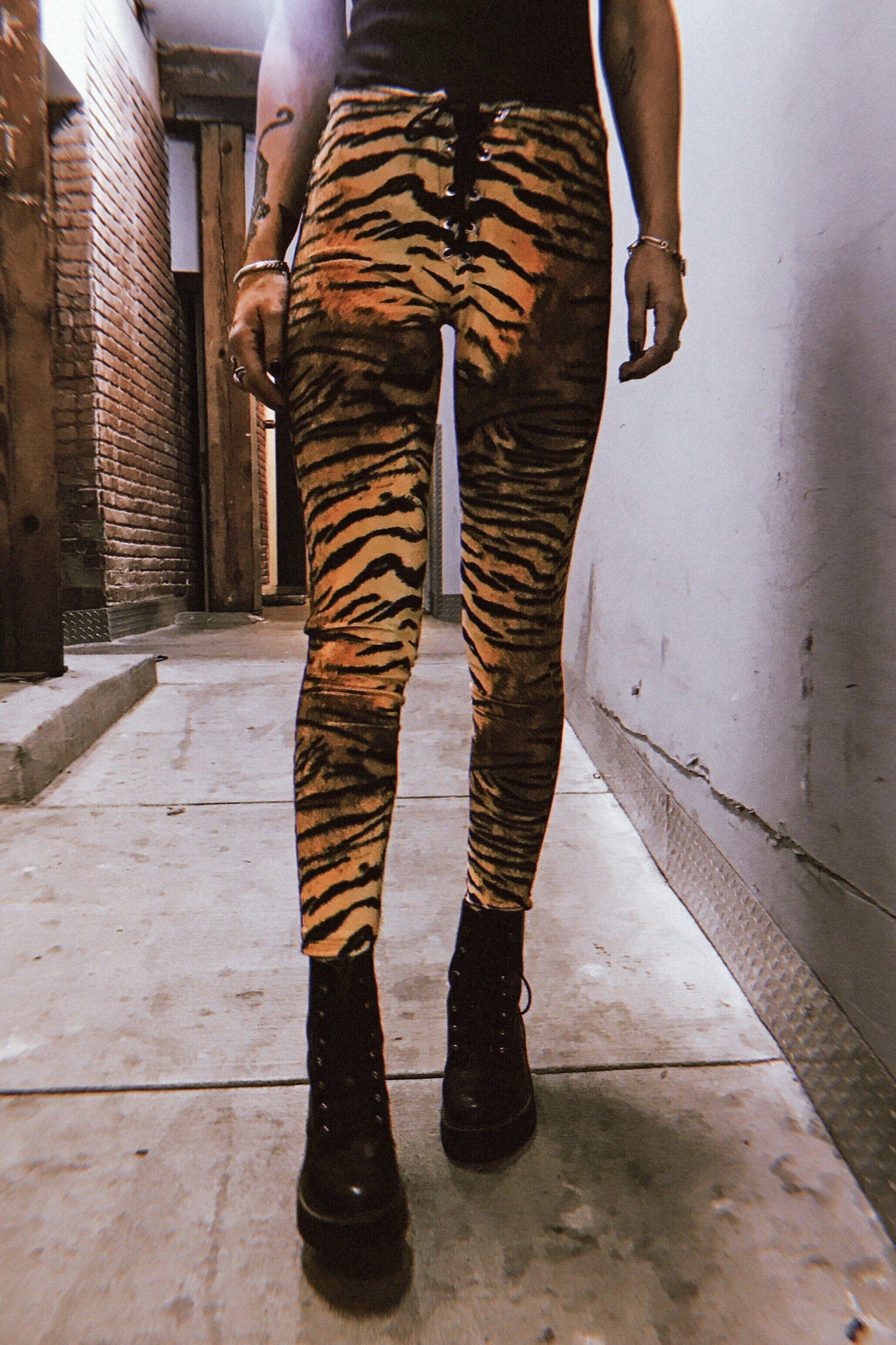 Tiger Velvet Grommet Pants | Made To Order – BACKBITE