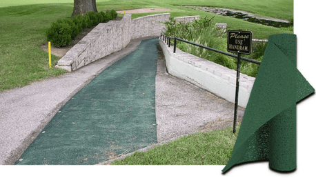 Green non-slip matting golf courses, bridges, and country clubs
