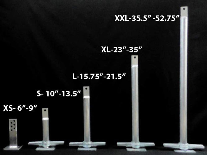 Roll a Ramp support stands from xs, s, l, xl, xxl