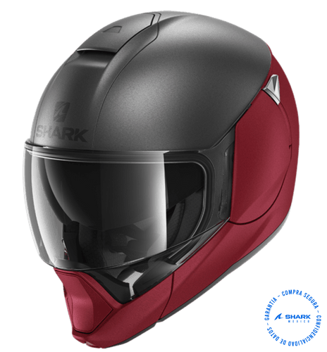 Casco modular Shark Evo Jet Vyda Mat rojo HE8809EKAR Cascos Modulares