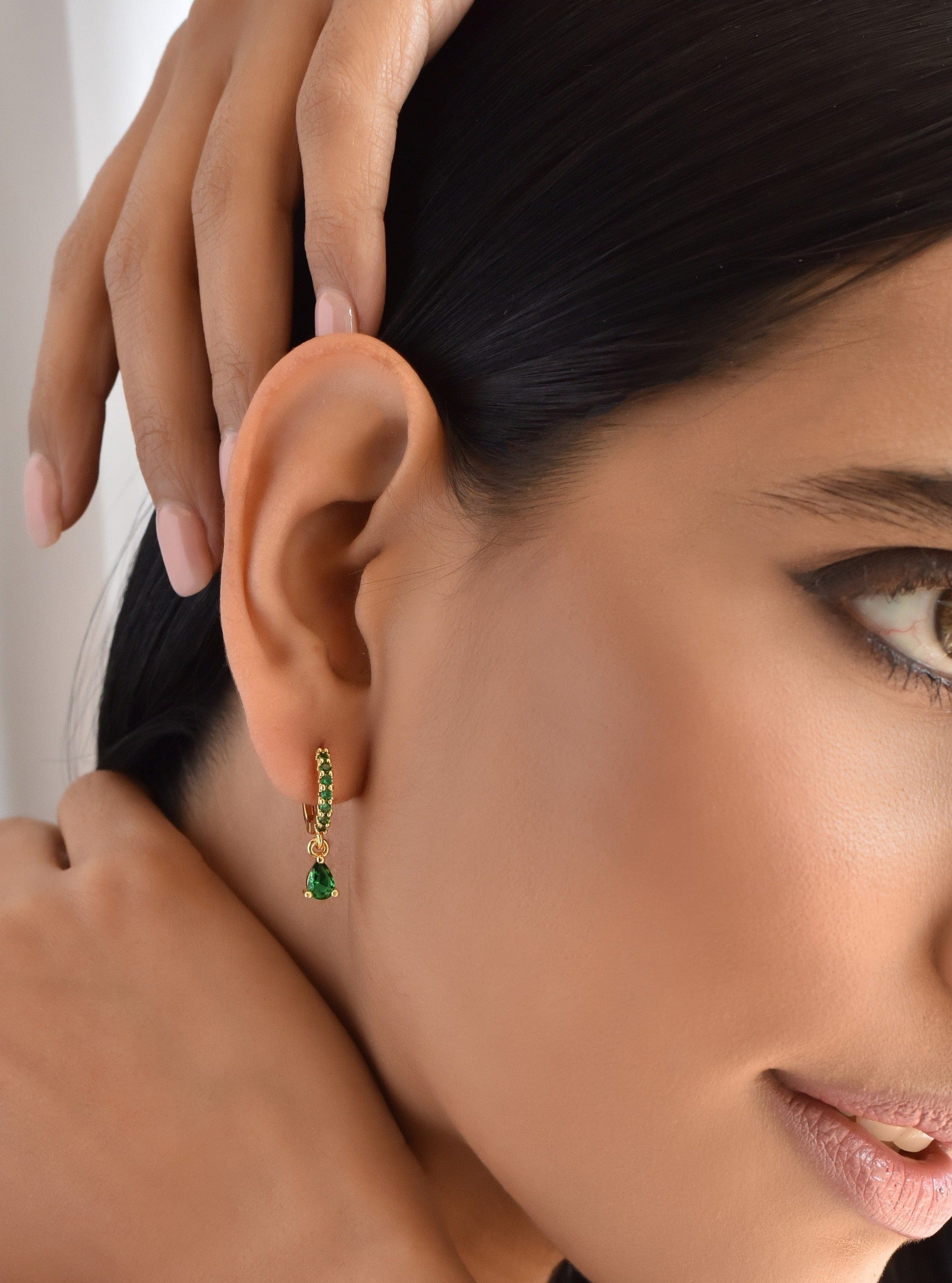 Mia Star & Moon Padlock Earrings – Inqaa