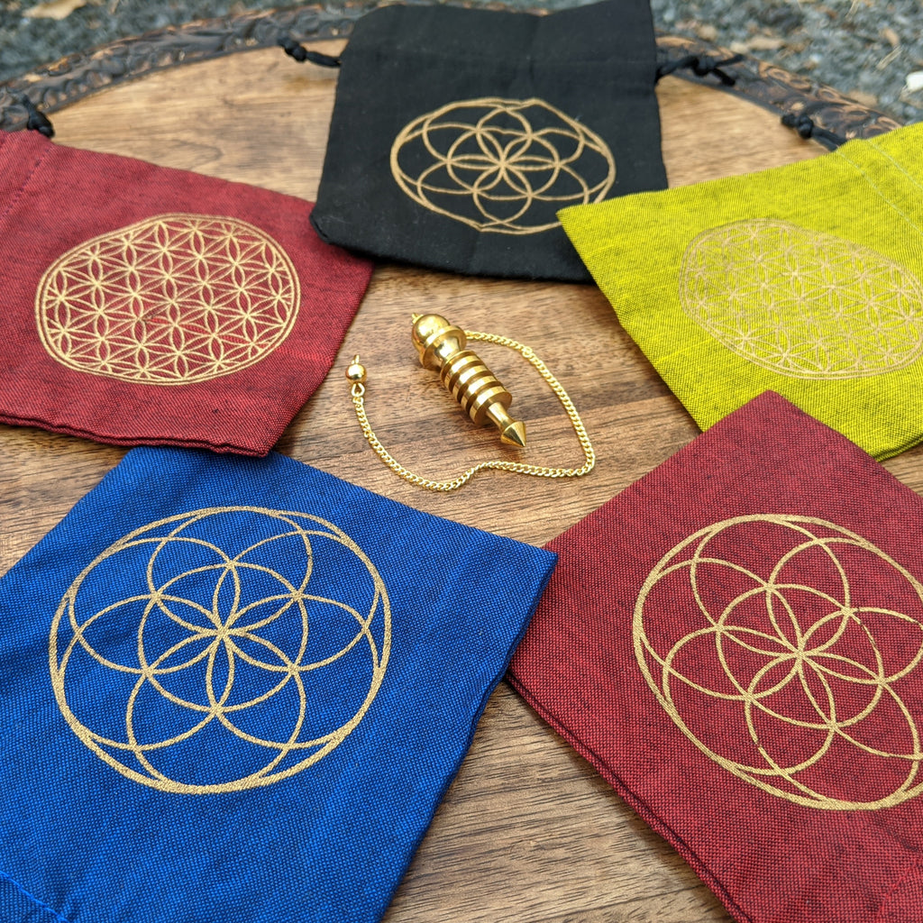 Flower of Life Drawstring Pouch