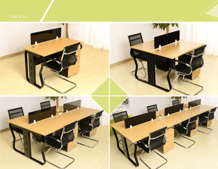 for reservation 30% downpayment -Madison Linear Workstation - Four Seats (Table Only)