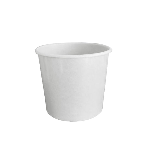 CCF 96MM Vented White Paper Lid for 8/10/12/16oz Soup Pint Cup