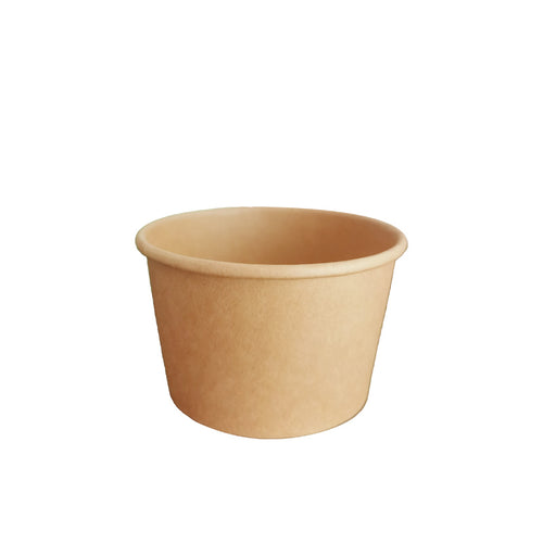 Soup Cups Paper Containers Kraft Food Disposable Go To Bowls Ice