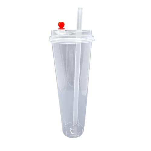 CCF PP plastic Jumbo drink straws - individually wrap clear L9 12MM B –  Custom Cup Factory