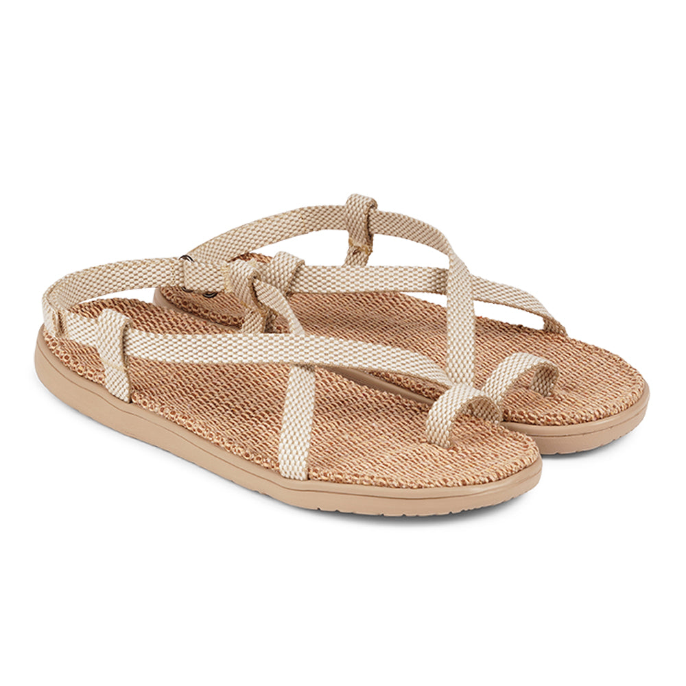 Lovelies Summer sandals - Laguna Beach - Jute sole & woven straps