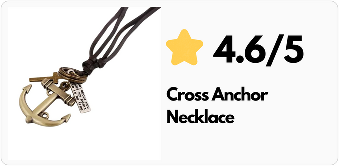 Cross Anchor Necklace