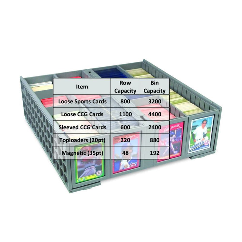 BCW Collectible Card Bin - Gray (3,200 ct.)