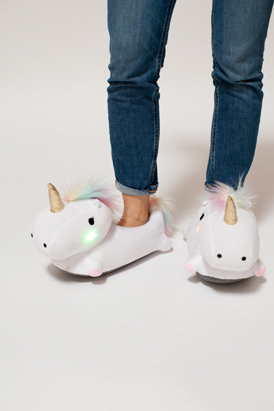 Unicorn Light Up Slippers - Smoko Inc