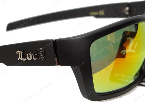 Óculos Locs Brasil Masculino Oculos de sol gangsta lowrider hip-hop Óculos escuros Cholo chicano lupa luna visor hardcore hc skate eyewear sunglasses rock and roll óculos importados oakley feminino moda verão glasses moda feminina lindo top lowbike low rider street drop praiano underground original estilo acessório armação melhor otica retrô colorido SKATISTA rapper ray ban rayban mormaii hb triton evoke