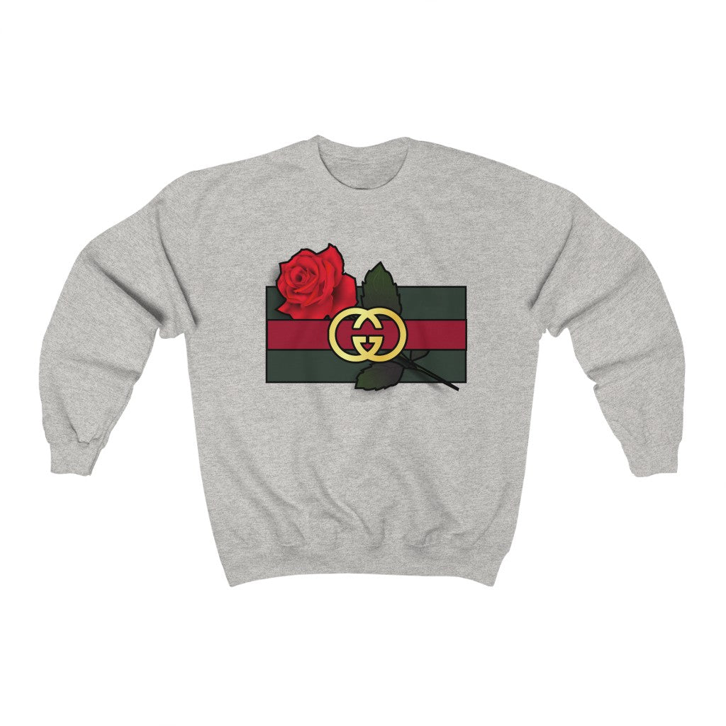 gucci rose sweatshirt